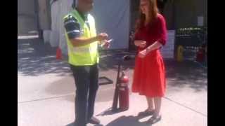 Extinguishing a Gasoline Fire with a CO2 Fire Extinguisher [upl. by Guise]