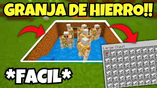 👉Granja de hierro minecraft bedrock 121 Survival Tecnico [upl. by Nroht]