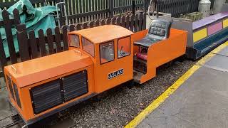 Dylan in Steam at Grosvenor Park Miniature Railway Chester Cheshire [upl. by Nasho931]