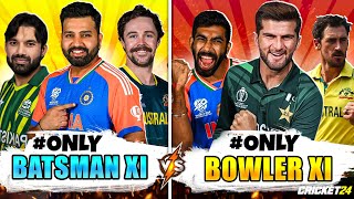 Shaheen’s Bowlers XI vs Hitmans Batsmen XI⚡🔥  Cricket 24’s Ultimate Clash of Titans” [upl. by Winifred]