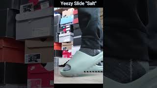 Yeezy Slide quotSaltquot On Feet [upl. by Melloney938]