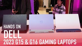 CES 2023 HandsOn Dell G15 and G16 Gaming Laptops Bring Candy Colors and Sweet Prices [upl. by Natasha]