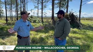 Hurricane Helene Impacts to Georgia Jerome and Jay Crosby Willacoochee Georgia [upl. by Atirihs]