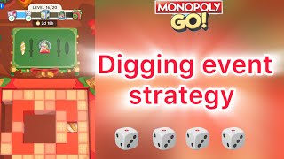 Monopoly GO digging event strategy monopolygo dice strategy [upl. by Hedvig]