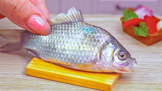 Best Miniature Cooking Yummy Videos  Yummy Steamed Fish So Spicy In Mini Kitchen  Hana Mini Cook [upl. by Gurango]