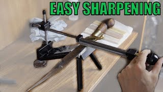 Review Edge Pro Sharpening System  From Dull to Shaving Sharp [upl. by Joannes]