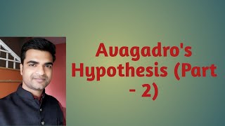 NEB Class  11 Chemistry Avogadros hypothesis Part  2 [upl. by Ynamad859]