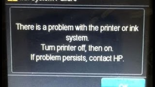 How to Fix the HP Ink System Failure [upl. by Leuqcar]