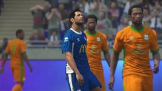 PS4 PES 2017 Gameplay Smouha SC vs ZESCO United HD [upl. by Lesley]