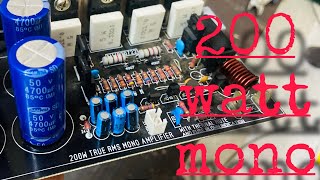 200 watt mono board  dj hard  home theateramplifier 💥💥💥 [upl. by Llewop52]