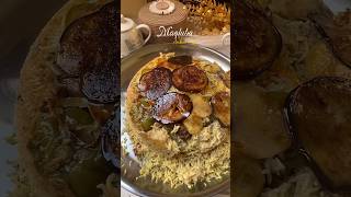 Chicken MaqlubaArabian dish🍗😉Easy recipe shorts easyrecipe [upl. by Ahtebbat125]