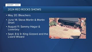 Red Rocks Amphitheatre adds more shows to 2024 concerts [upl. by Ahsekyt310]