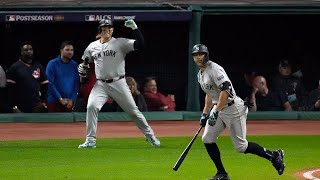 POSTSEASON GIANCARLO Stanton delivers a 3run homer in ALCS Game 4 [upl. by Dalila274]