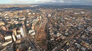 Aerial view of HS2s Birmingham Curzon Street Station site January 2024  I Am Birmingham [upl. by Ocnarf]