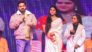 स्टेज पर पहली बार Pawan Singh के साथ Shilpi Raj ने चांदनी सिंह के साथ मचाया धमाल Stage Show 2024 [upl. by Madox]