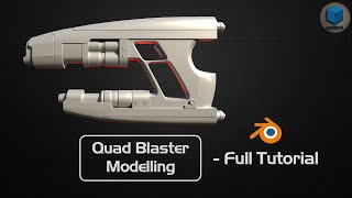 Quad Blaster Modelling  Full Tutorial  Blender [upl. by Alieka806]