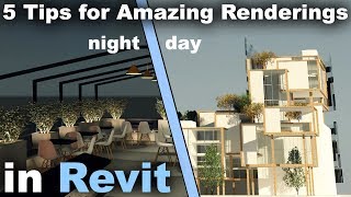 5 Tips for Amazing Renderings in Revit Tutorial [upl. by Tamiko340]