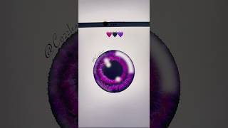 🩷🖤💜 Eye emoji colors coloring art artwork drawing digitalart shortvideo [upl. by Kamal993]