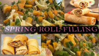 HOW TO PREPARE HEALTHY SPRING ROLL FILLING [upl. by Farwell]