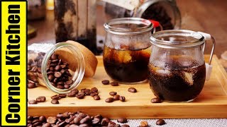 夏天凡是都冷的「冷泡咖啡」非常簡單的沖泡方式  How to make Cold Brew Coffee 角落廚房Corner Kitchen [upl. by Idnod767]