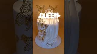 Queen Cake  Lighting Cake Design [upl. by Ramalahs419]