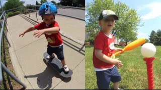 Father Son Skateboard amp Baseball Time [upl. by Spring]