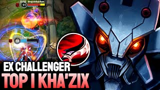 WILD RIFT KHAZIX  TOP 1 KHAZIX GAMEPLAY  EX CHALLENGER RANKED [upl. by Akiram897]