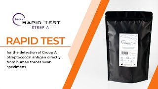 Rapid Test Strep A  For the detection of Group A Streptococcal Antigen [upl. by Llehcam418]