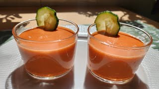 GAZPACHO ANDALUZ  Receta Tradicional [upl. by Aerehs]