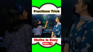 Easy Maths Tricks Fractions Trick 🔥  How to Convert Mixed Fractions into Proper Fractions shorts [upl. by Arrakat248]