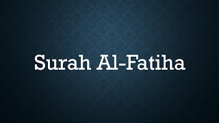 Surah Al Fatiha with english translation amp transliteration  Allah prophet muhammad Quran [upl. by Aynodal622]