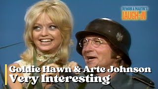 Goldie Hawn  Very Interesting  With Arte Johnson on Rowan amp Martins LaughIn [upl. by Rabaj]