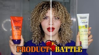 AFFORDABLE DRUGSTORE CURLY HAIR PRODUCT BATTLE [upl. by Ann-Marie]