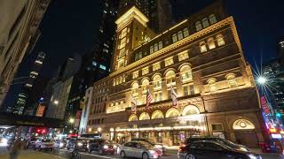 Carnegie Hall  Christmas  New York City NYC  4K Timelapse [upl. by Conni954]