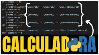 ✅ Cómo Crear una Calculadora en Python  Tutorial Paso a Paso [upl. by Earezed]