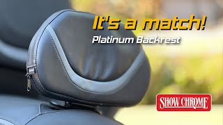 New Show Chrome Goldwing Platinum Backrest [upl. by Ottie600]