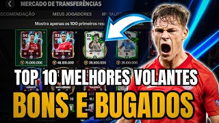 SO MONSTROS🤩 TOP 10 MELHORES VOLANTES BONS E BARATOS😍 NO EA FC MOBILE 24 [upl. by Adrial]