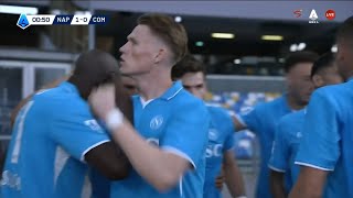 SCOTT MCTOMINAY GOAL  NAPOLI VS COMO [upl. by Ellehsyt]