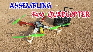 How to Assembling F450 Quadcopter at home [upl. by Adamis]