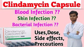 Clindasure 300 capsule । Clindamycin capsule 300mg। Dalacin c 300 capsule । Skin infection ke liye [upl. by Neeruan]