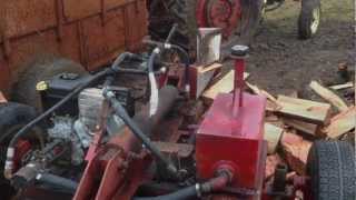 How to split Wood  Log Splitter 101 [upl. by Ainafets]