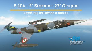 F104 del 5° Stormo dellAeronautica Militare anni 80  Da Istrana a Rimini [upl. by Llewxam]