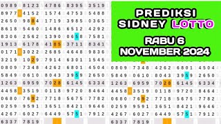 prediksi sydney LOTTO hari ini Rabu 6 NOVEMBER 2024tarikan Paito Sydney sdy LOTTO [upl. by Dupin899]