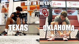 Day In The Life Texas Vs Oklahoma Football RIVALS [upl. by Arteid]