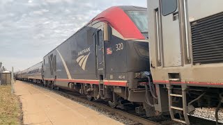 Amtrak ALC42 Long Distance Charger Locomotives and More Alexandria Virginia December 2023 [upl. by Davidson496]