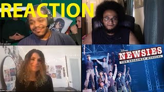 NEWSIES on BROADWAY  BLACK PEOPLE REACT ft Dani B [upl. by Akiret678]