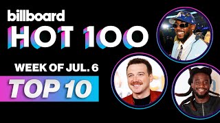 Billboard Hot 100 Top 10 Countdown For July 6 2024  Billboard News [upl. by Notsae]