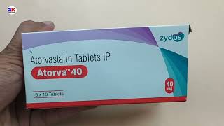 Atorva 40 Tablet  Atorvastatin Tablet  Atorva 40mg Tablet Uses Benefits Dosage Review in Hindi [upl. by Thomey]