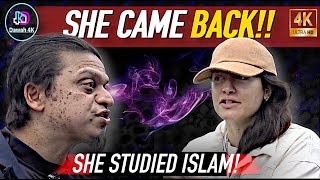 SHE STUDIED ISLAM HARD amp CAME BACK MANSUR SPEAKERS CORNER [upl. by Wachtel]