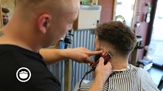 Mens Spiky Low Fade Haircut New Barber [upl. by Piotr548]